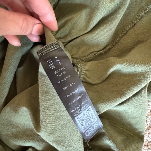 ASOS Off shoulder green dress - Picture 5 of 7